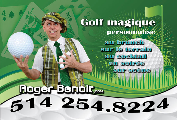 Magicien pour tournois de golf
